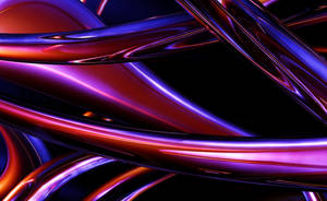 Metallic Purple Flow Design Wallpaper