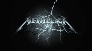 Metallica Logo In Lightning Wallpaper