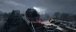 Metro Exodus Wreaked Bridge 3440x1440 Wallpaper