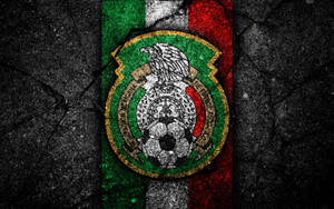 Mexican Football Logo On Wall Wallpaper