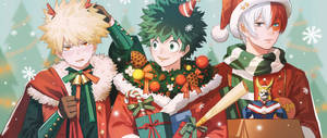 Mha Christmas Anime Wallpaper