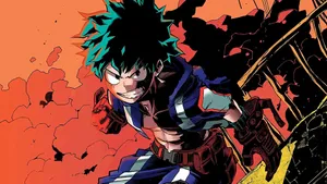 Mha Fierce Midoriya Wallpaper