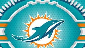 Miami Dolphins Football Pattern Wallpaper