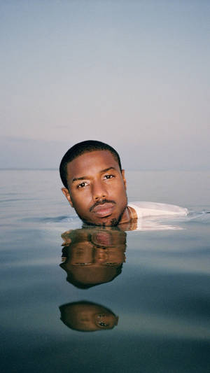 Michael B. Jordan In Water Wallpaper