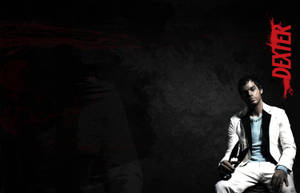 Michael C. Hall Dexter In White Suit Wallpaper