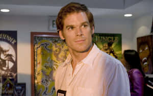 Michael C. Hall In His Iconic Role As Dexter Morgan Wallpaper