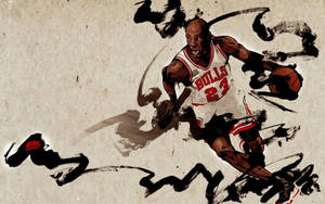 Michael Jordan Ink Art Wallpaper
