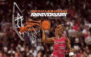 Michael Jordan On The Anniversary Cover Wallpaper