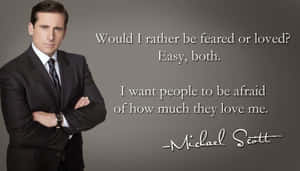 Michael Scott The Office Quote Wallpaper
