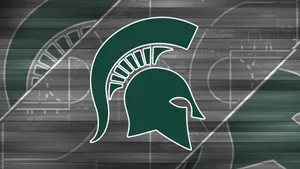 Michigan State Spartans Logo Abstract Background Wallpaper