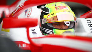 Mick Schumacher In Car Close-up Wallpaper