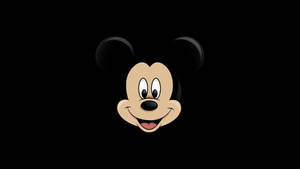 Mickey Mouse Black Logo Wallpaper
