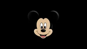 Mickey Mouse Black Logo Wallpaper