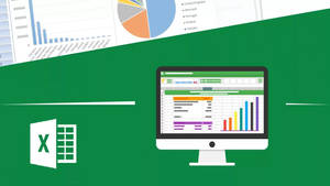 Microsoft Excel On Computer Monitor Wallpaper