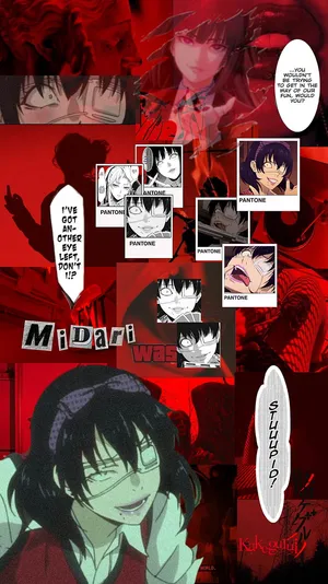 Midari Ikishima, One Of The Main Characters From The Anime Show Kakegurui Wallpaper