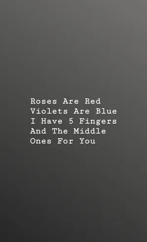 Middle Finger Savage Quote Wallpaper