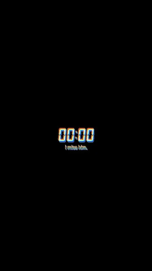 Midnight Digital Clock Illustration Wallpaper