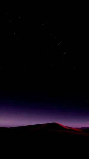 Midnight Landscape On Oled Phone Wallpaper