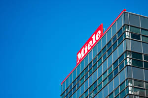 Miele Company Logo On Rooftop Wallpaper