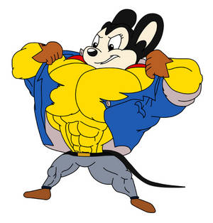 Mighty Mouse Superhero Wallpaper