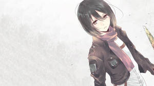 Mikasa Looking Upwards Wallpaper