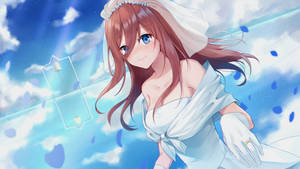 Miku In A Wedding Dress Wallpaper