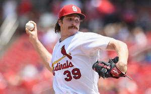 Miles Mikolas Playing Baseball Wallpaper
