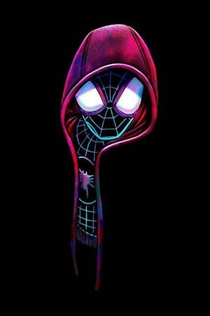 Miles Morales Glow In The Dark Wallpaper