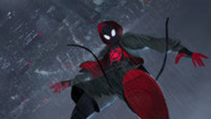 Miles Morales In The Rain Wallpaper