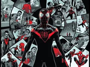 Miles Morales Life Collage Wheel Wallpaper