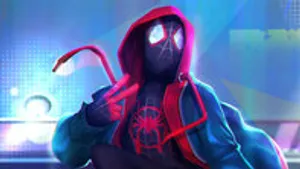Miles Morales Peace Sign Wallpaper