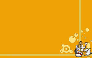 Miles Prower Yellow Backdrop Wallpaper