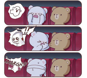 Milk And Mocha Bears Horror Movie Wallpaper