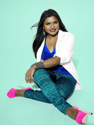 Mindy Kaling Studio Shot Wallpaper