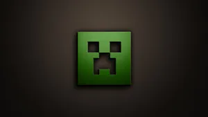 Minecraft Creeper Slime Logo Wallpaper