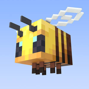 Minecraft Hovering Bee Wallpaper