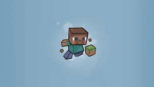 Minecraft Minimalist Steve Wallpaper