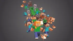 Minecraft Mobs And Items Wallpaper