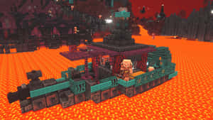 Minecraft_ Nether_ Bastion_ Remnant Wallpaper
