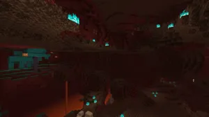 Minecraft_ Nether_ Dim_ Landscape Wallpaper