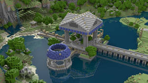 Minecraft Pc Temple Wallpaper