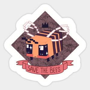 Minecraft Save The Bees Wallpaper