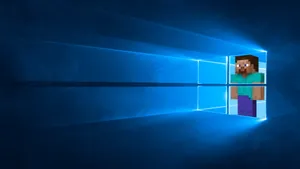 Minecraft Steve Windows Design Wallpaper