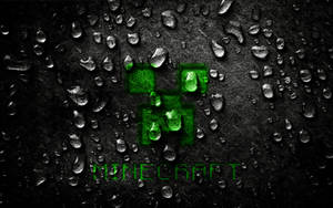 Minecraft Wet Slime Logo Wallpaper