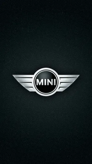 Mini Cooper Logoon Black Background.jpg Wallpaper