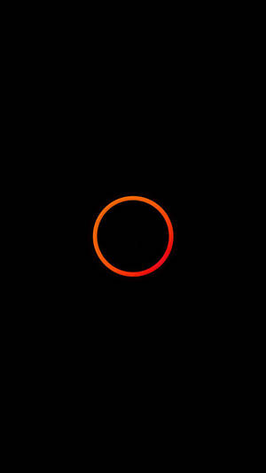 Mini Dark Orange Circle Wallpaper