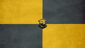Mini Hufflepuff Logo Wallpaper