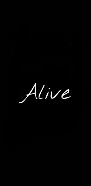 Minimal Alive Black Wallpaper