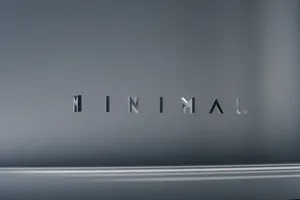 Minimal Gray Text 3d Full Wallpaper