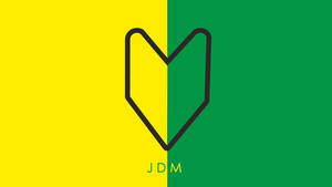 Minimal Jdm Leaf Logo Wallpaper